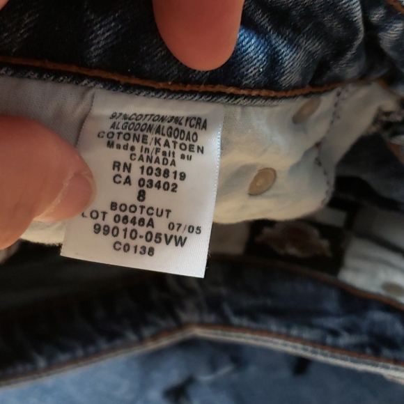 Harley jeans size 8. Boot cut - Picture 5 of 5